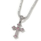 Hip-hop cross-shaped diamond Cubic Zirconia necklace by nowadaysfashion