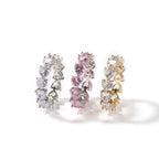 Hip-hop single-row heart-shaped zircon rings by nowadaysfashion