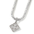 Full-diamond zircon four-leaf clover necklace by nowadaysfashion