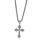 Hip-Hop Diamond-Encrusted Zircon Cross Necklace by nowadaysfashion