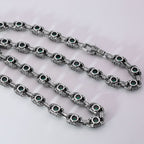 Aragogaceous pattern sapphire necklace for couples by nowadaysfashion