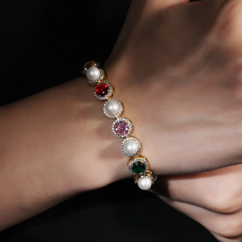 Creative multicolored pearl necklace by nowadaysfashion
