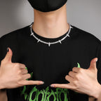 Hip-hop Black Panther zircon tennis chain by nowadaysfashion