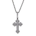 Hip-hop large diamond-encrusted cloud cross pendant by nowadaysfashion