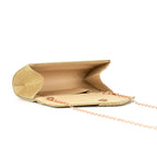 Flash material wrinkle zipper bag cover handbag