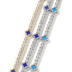 Hip-hop four-leaf clover diamond tennis chain necklace bracelet by nowadaysfashion