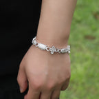 Hip Hop Zirconia Eye Cross Bracelet by nowadaysfashion