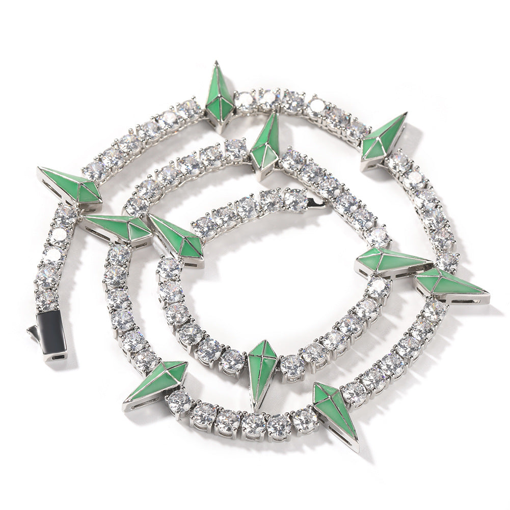 Hip-hop Black Panther zircon tennis chain by nowadaysfashion