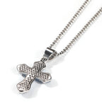Blue Zircon Cross Hip-hop Necklace by nowadaysfashion