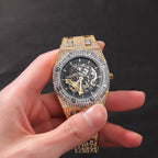 Hip Hop Full Diamond Hollow Case Mechanical Watch by nowadaysfashion