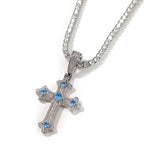 Hip-hop cross-shaped diamond Cubic Zirconia necklace by nowadaysfashion