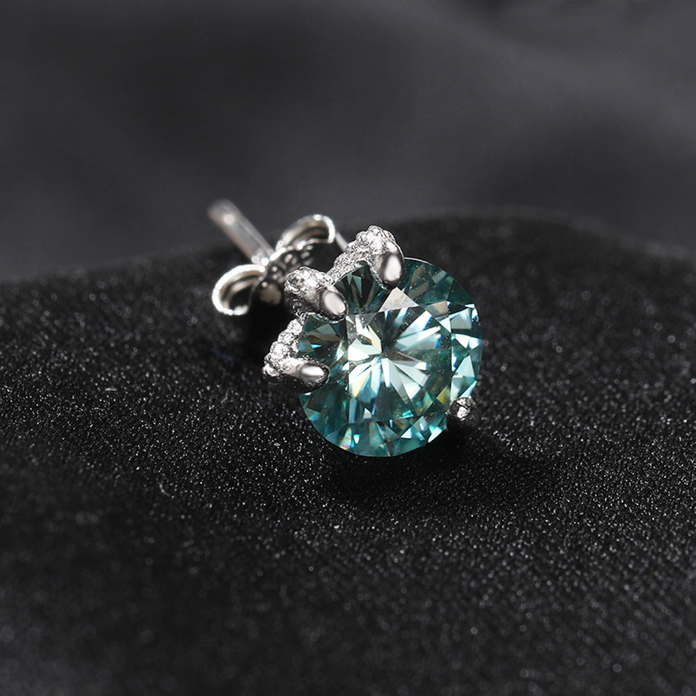 S925 silver moissanite dragon claw earrings by nowadaysfashion