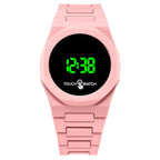 LED plastic covers and butterfly buckle watches for men and women. by nowadaysfashion