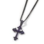 Hip-Hop Diamond-Encrusted Zircon Cross Necklace by nowadaysfashion