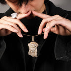 Hip Hop Iced Out CZ Jesus Piece Pendant Necklace by nowadaysfashion