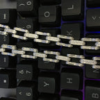 Hip Hop Rhinestone 5mm Bicycle Chain Necklace by nowadaysfashion