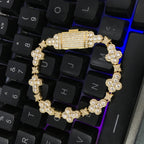 10mm cross flower star bracelet with micro-inlaid zircon by nowadaysfashion