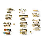 Hip-hop polished braces with gold electroplating by nowadaysfashion