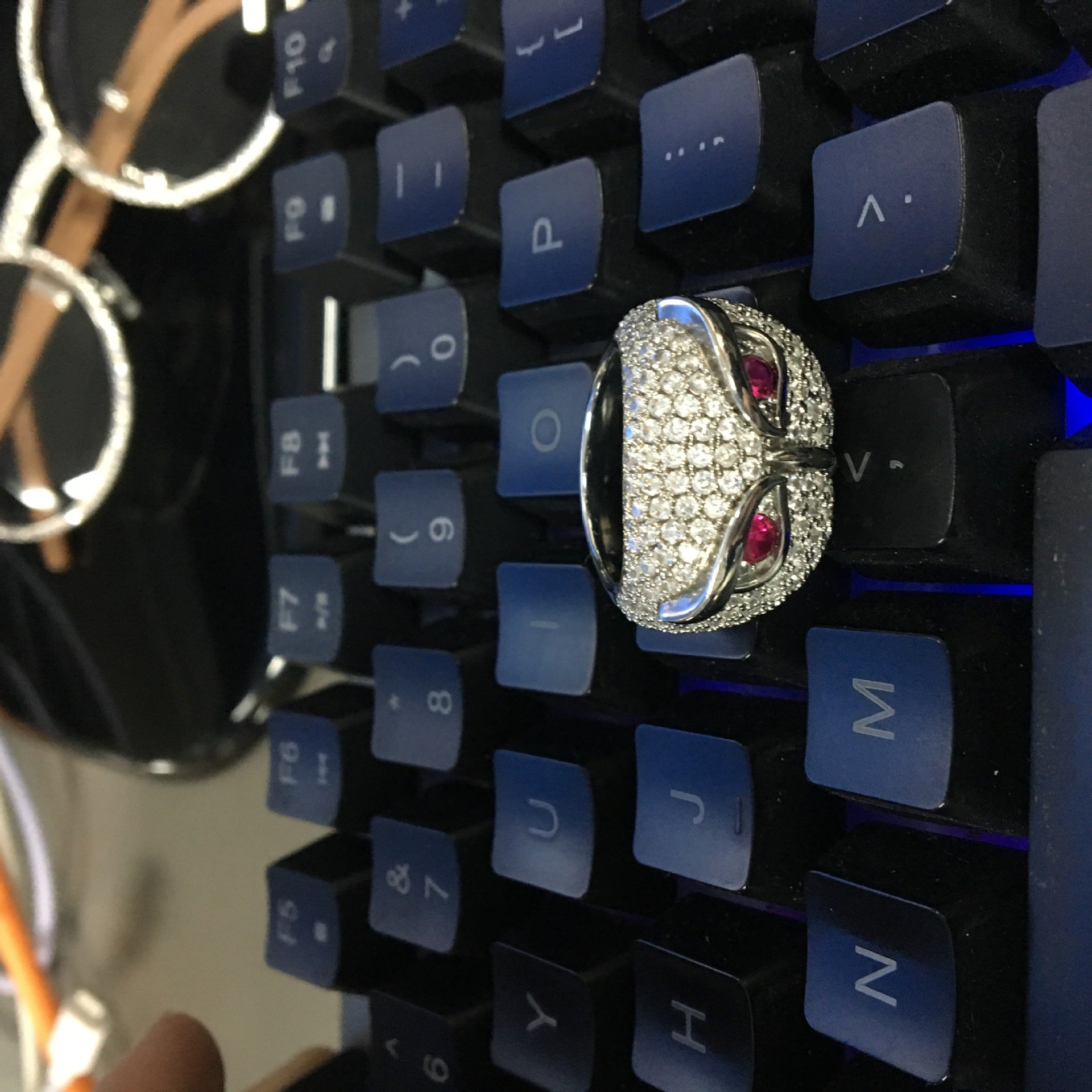 Hip-hop creative owl zircon-encrusted ring by nowadaysfashion