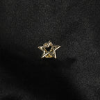 Hip-hop niche design hollow five-pointed star braces by nowadaysfashion