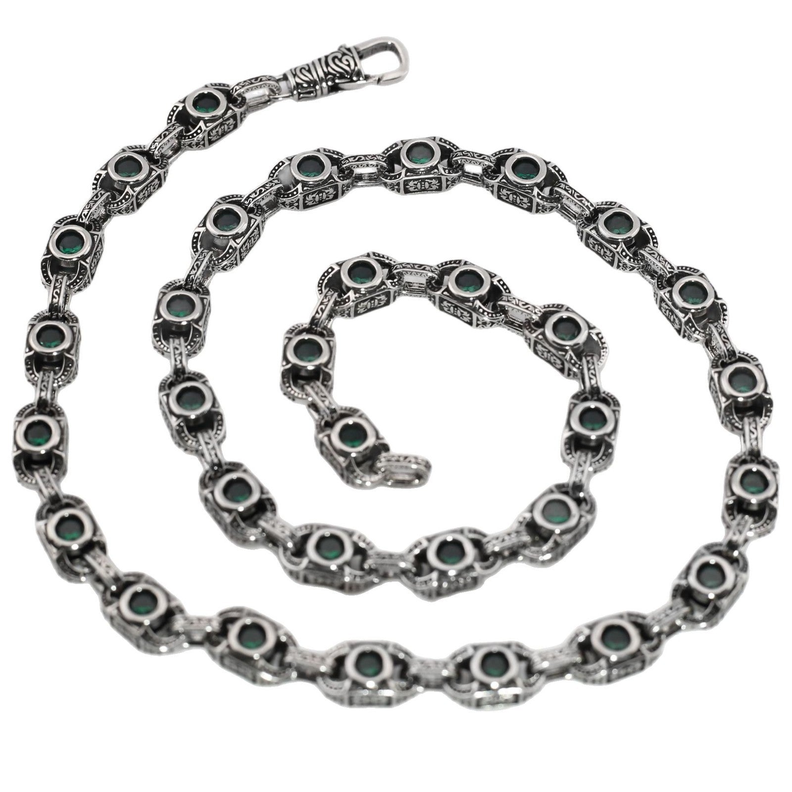 Aragogaceous pattern sapphire necklace for couples by nowadaysfashion