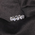 Hip-hop single-row heart-shaped zircon rings by nowadaysfashion