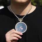 Hip Hop XL large round DIY pendant necklace by nowadaysfashion