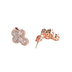 Hip-hop fashion diamond-encrusted cross stud earrings by nowadaysfashion