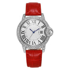 Fashion Diamond-Encrusted Women's Quartz Watch with Leather Strap by nowadaysfashion