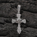 Hip-hop rose cross necklace with 5A zircon inlay by nowadaysfashion