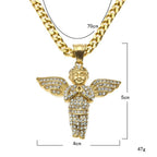 Hip Hop Winged Angel Pendant Necklace by nowadaysfashion