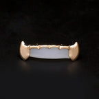 Hip-hop polished braces with gold electroplating by nowadaysfashion
