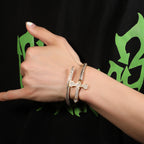 Hip-hop full-diamond justice sword bracelet inlaid with zircon by nowadaysfashion