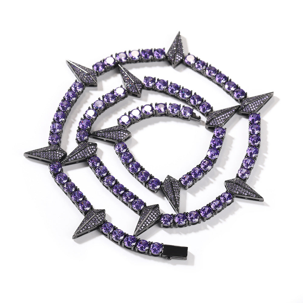 Hip-hop Black Panther zircon tennis chain by nowadaysfashion
