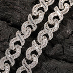 15mm Diamond Geometric Infinity Cuban Chain by nowadaysfashion