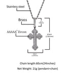 Hip-hop large diamond-encrusted cloud cross pendant by nowadaysfashion