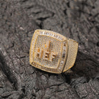Hip-hop diamond-encrusted zircon DIY letter square ring by nowadaysfashion