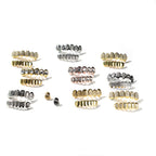 Hip-hop diamond-encrusted and gold-plated teeth grillz by nowadaysfashion
