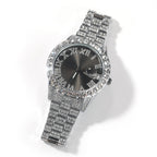 Hip-hop watch with Roman numerals and diamonds, large dial by nowadaysfashion