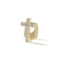 Hip-hop gold braces with zirconia cross Teeth Grillz by nowadaysfashion