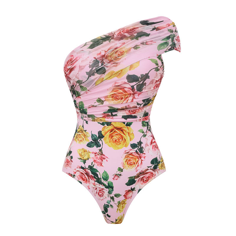 Swimsuit Pink Floral Sweet Seaside Vacation Swimsuit Set Women by Bella Mia
