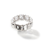 Cool and handsome men's hip-hop diamond-encrusted five-piece ring set by nowadaysfashion