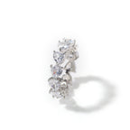 Hip-hop single-row heart-shaped zircon rings by nowadaysfashion
