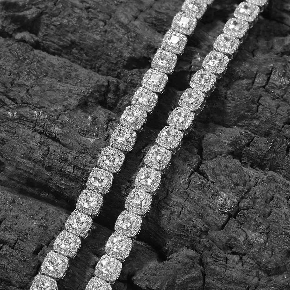 Iced Out Tennis Chain Cubic Zirconia CZ Hip Hop Necklace by nowadaysfashion
