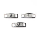 Hip-hop zircon cross smiling face broken heart shoe buckle by nowadaysfashion
