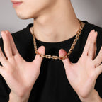 Hip Hop Rhinestone 5mm Bicycle Chain Necklace by nowadaysfashion