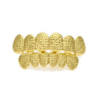 Hip-hop polished braces with gold electroplating by nowadaysfashion