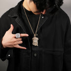 Hip Hop Iced Out CZ Jesus Piece Pendant Necklace by nowadaysfashion