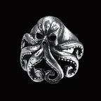 Pirate octopus tentacle punk style ring