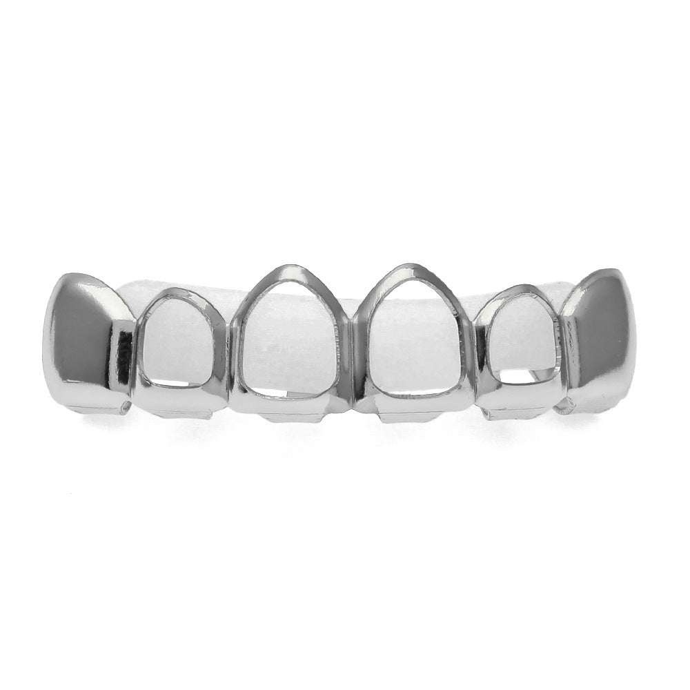 Hip-hop polished braces with gold electroplating by nowadaysfashion